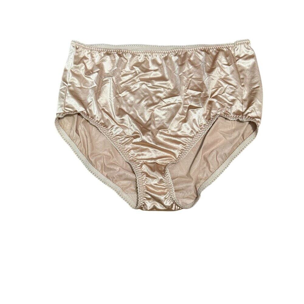 Vanity Fair Shiny Undershapers Light Control Brief Panty 40301 Tan Womens 5XL
